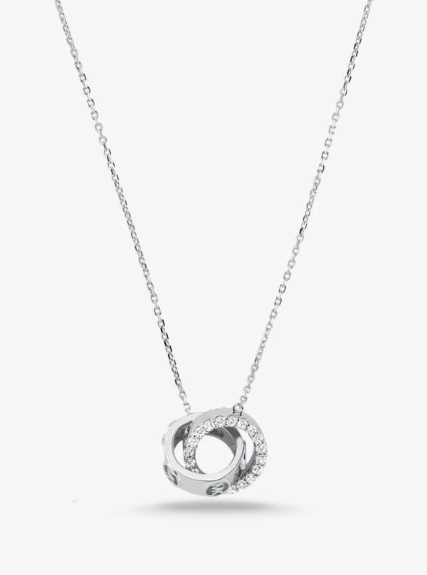 Damske Náhrdelník Michael Kors Precious Metal-Plated Sterling Silver Pavé Strieborne - Šperky Michael Kors Obchod | RVCOW-7901